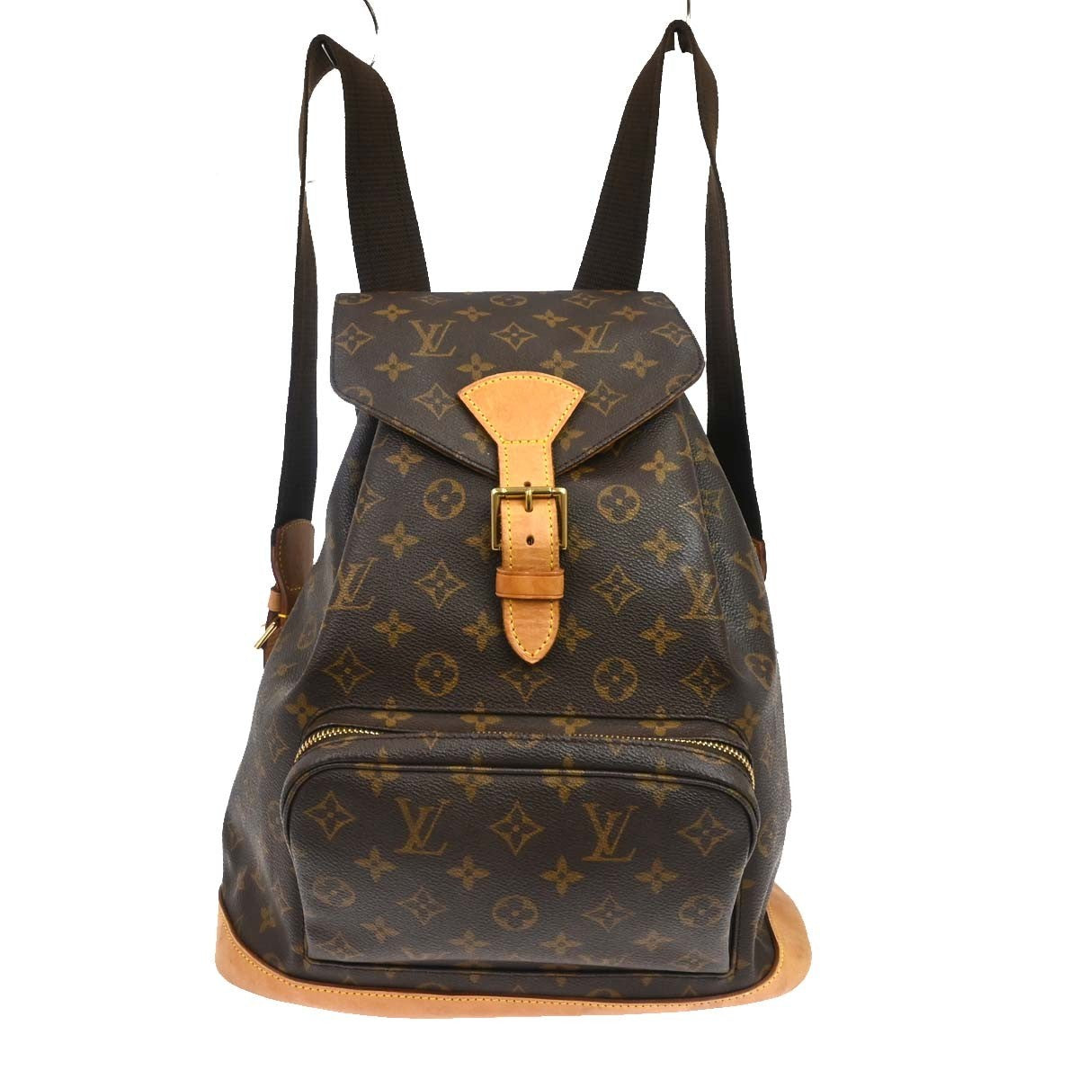 Louis Vuitton Vintage Montsouris Monogram Canvas Brown Canvas Backpack Bag (Pre-Owned)