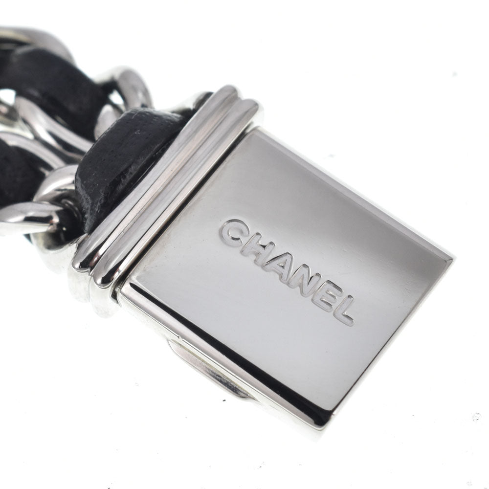 Chanel Premiere Rock Quartz Stainless Steel And Leather With Mother Of Pearl Watch (Pre-Owned)