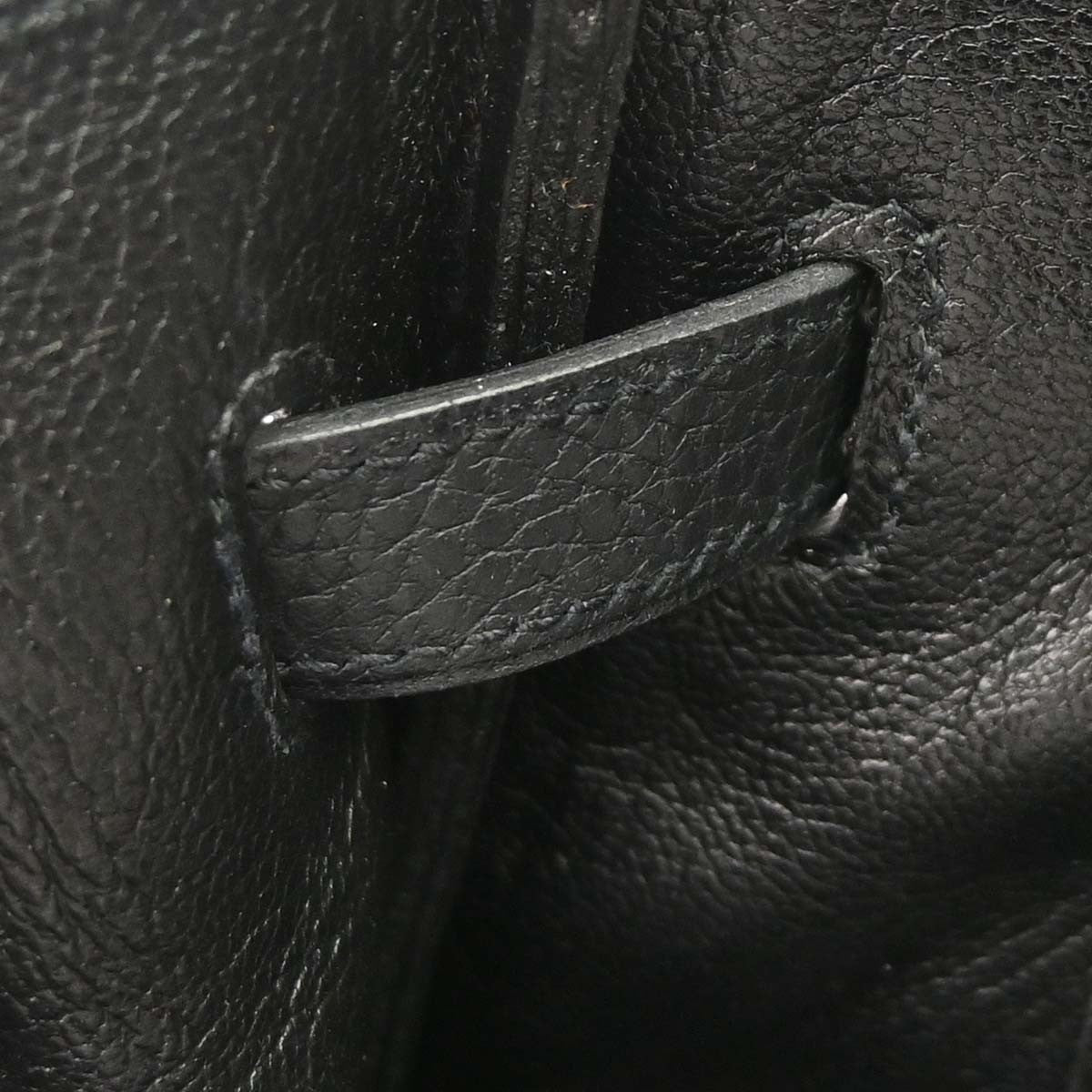 Hermes Birkin Taurillon Clemence Black Leather Handbag (Pre-Owned)
