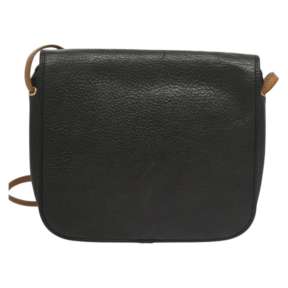 Christian Dior Vintage Trotter Leather Black Leather Clutche & Pouche Bag (Pre-Owned)
