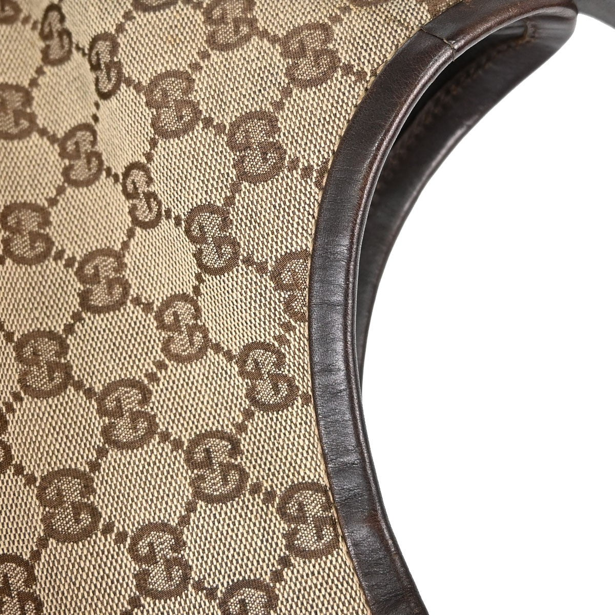 Gucci Flap Card Case Apple Print Gg Coated Canvas None Beige Canvas Card Holders Accessory (Pre-Owned)