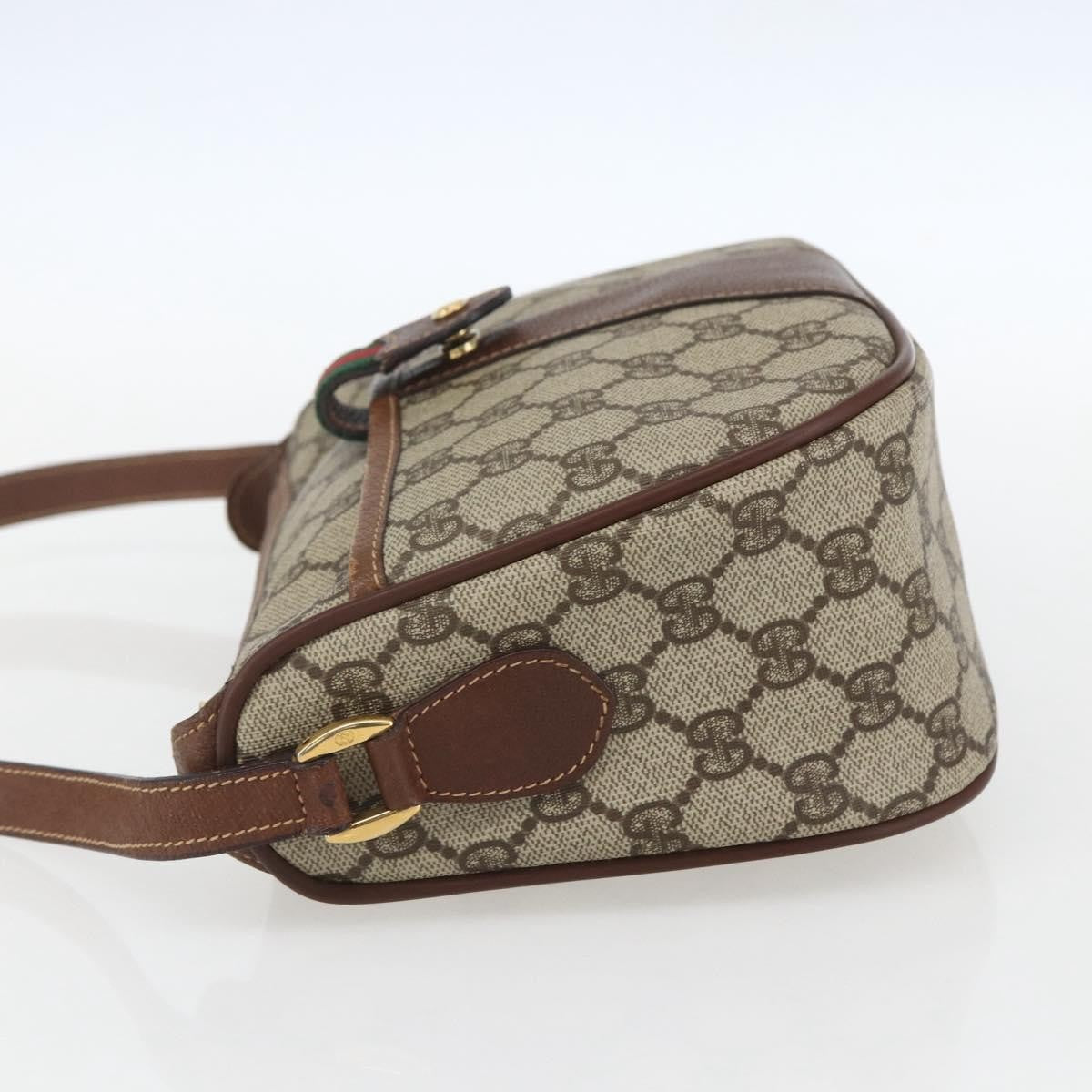 Gucci Vintage Web Gg Coated Canvas Beige Canvas Crossbody Bag Bag (Pre-Owned)