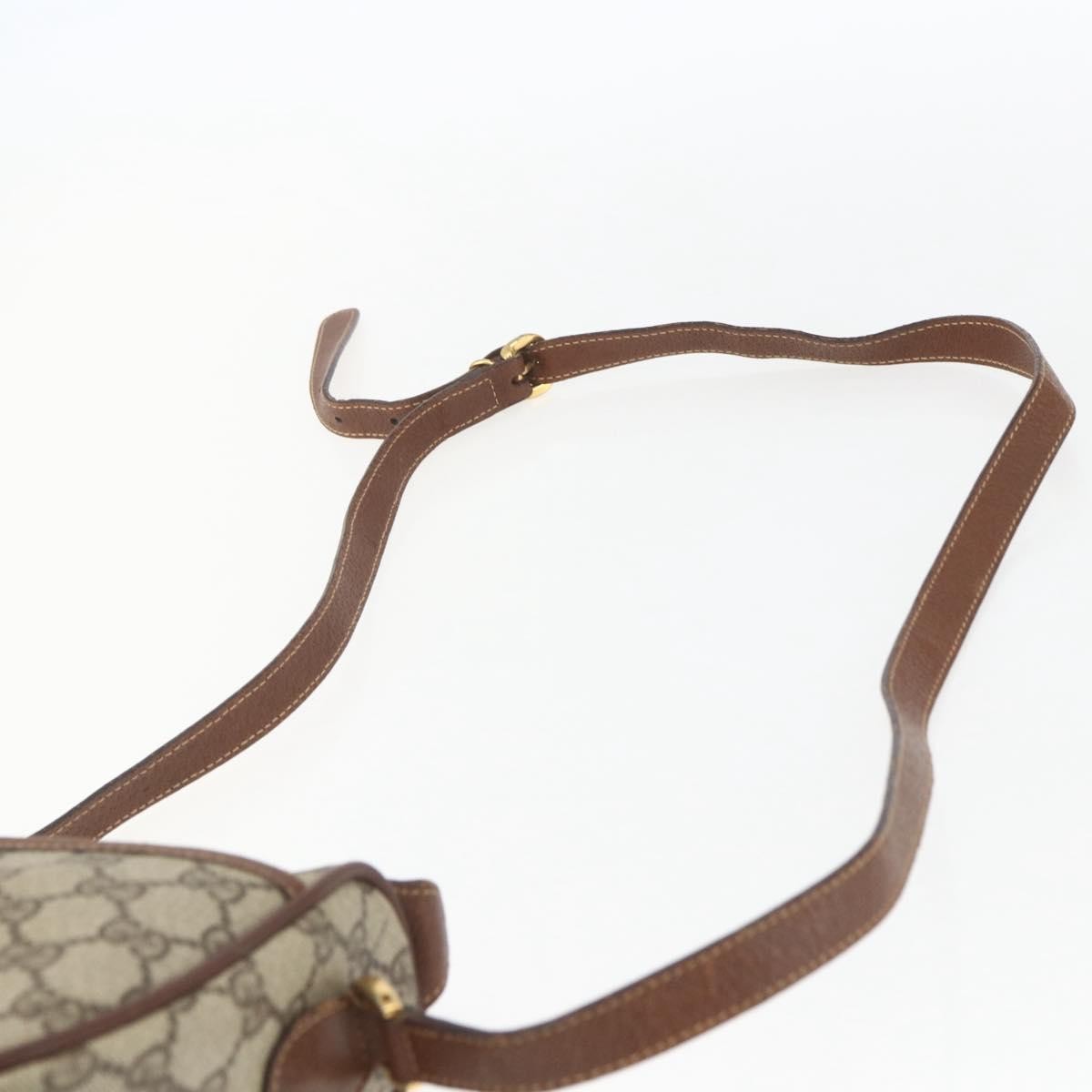 Gucci Vintage Web Gg Coated Canvas Beige Canvas Crossbody Bag Bag (Pre-Owned)