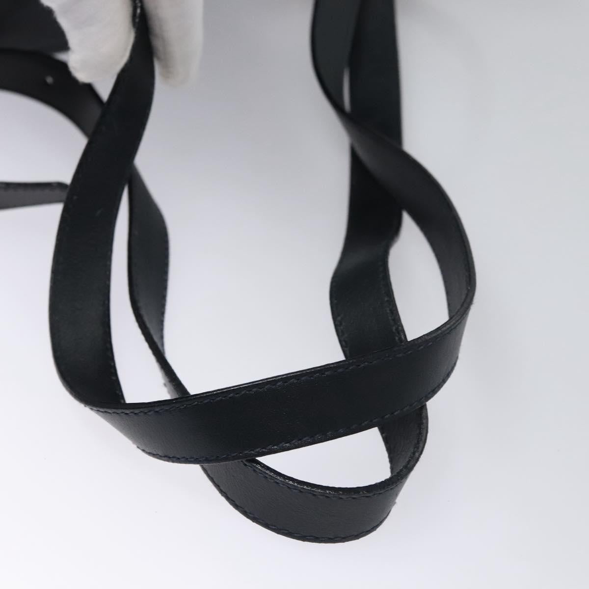 Gucci Vintage Bamboo Leather Black Leather Backpack Bag (Pre-Owned)