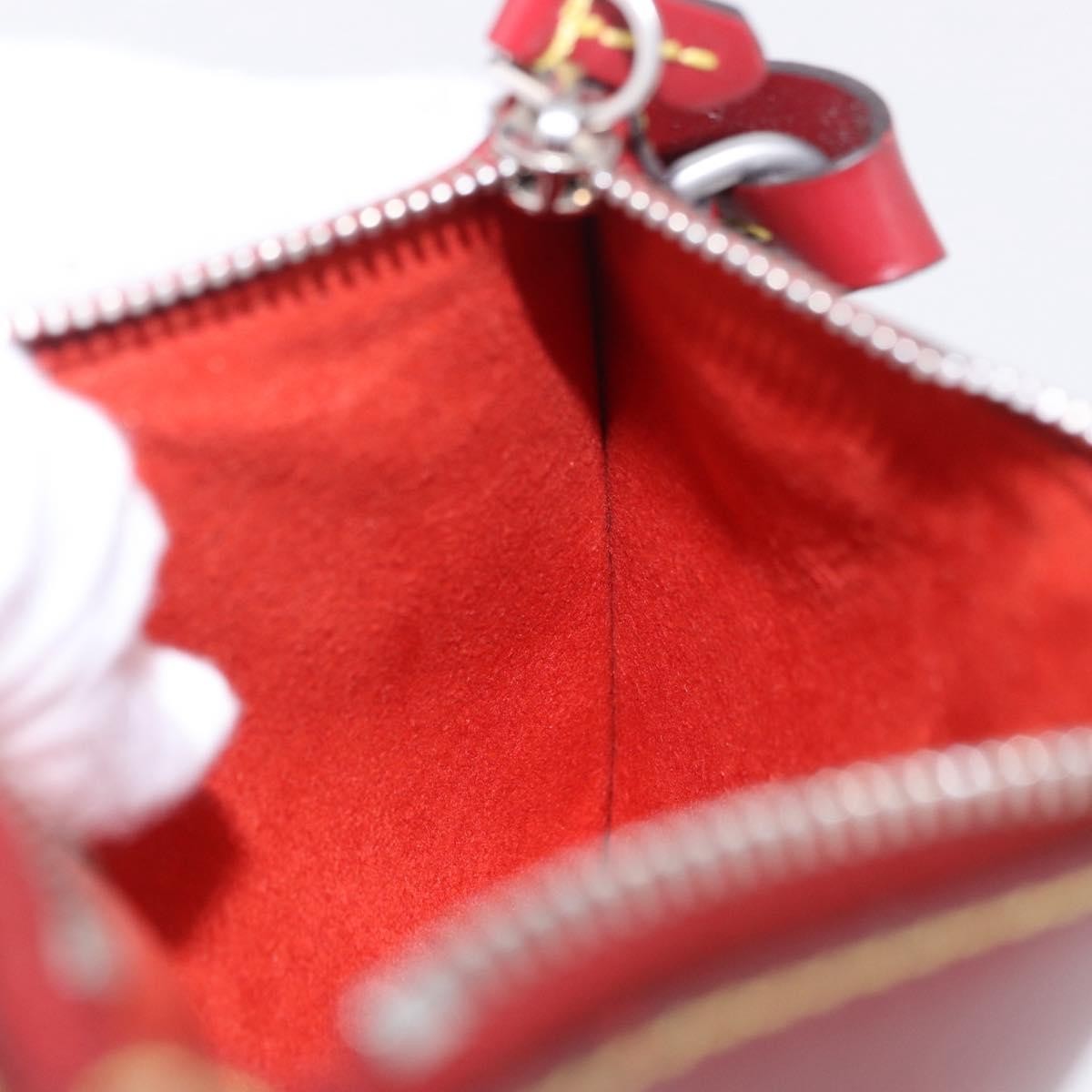 Louis Vuitton Neverfull Leather Red Leather Clutche & Pouche Bag (Pre-Owned)