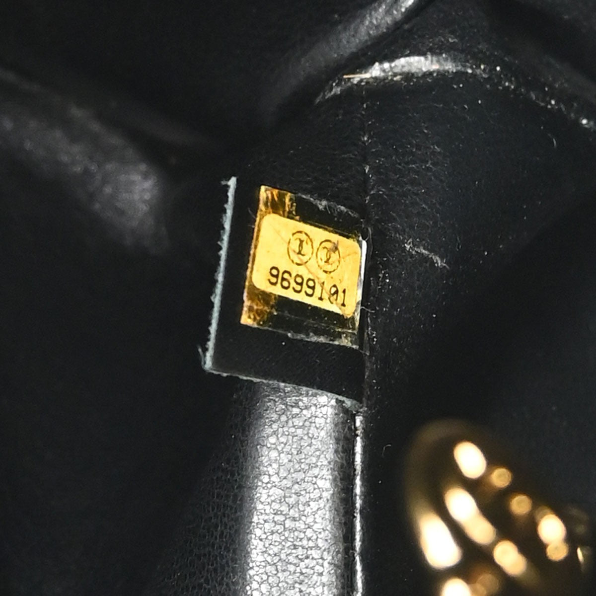 Chanel Medallion Tote Quilted Caviar Black Calfskin Tote Bag Bag (Pre-Owned)