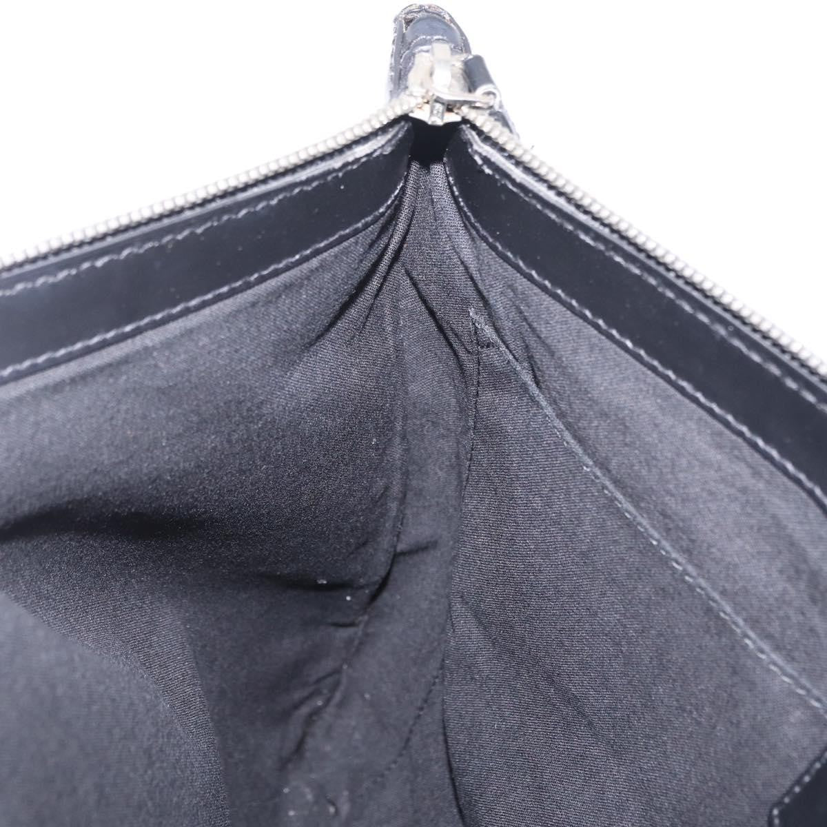 Balenciaga Navy Zip Canvas And Leather Black Canvas Clutche & Pouche Bag (Pre-Owned)