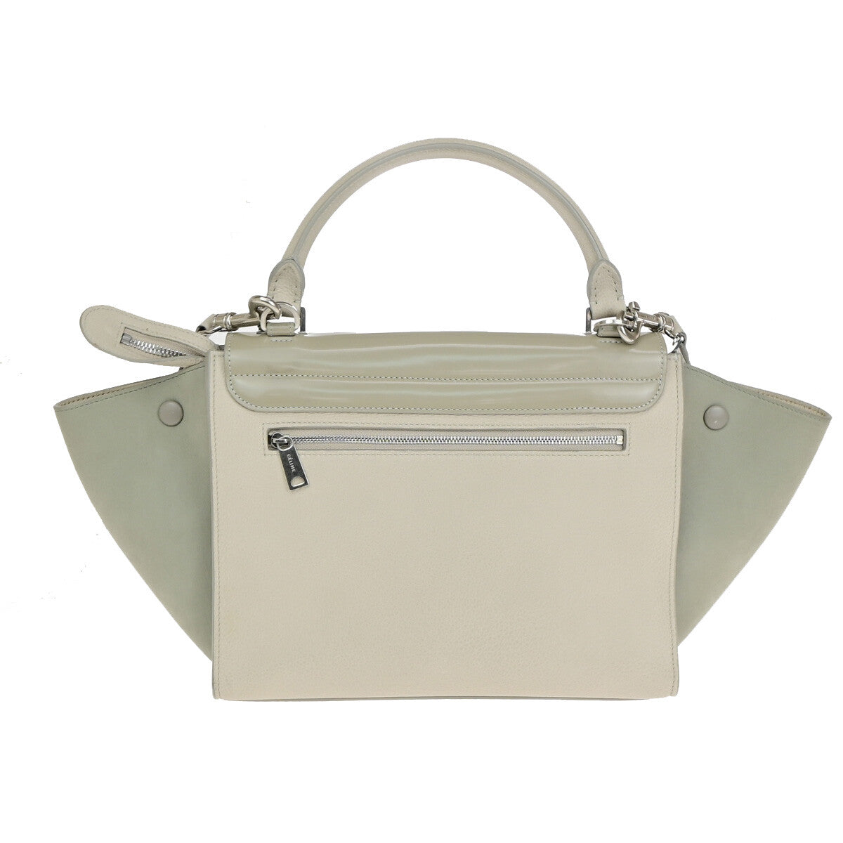 Celine Trapeze Leather Beige Leather Handbag (Pre-Owned)