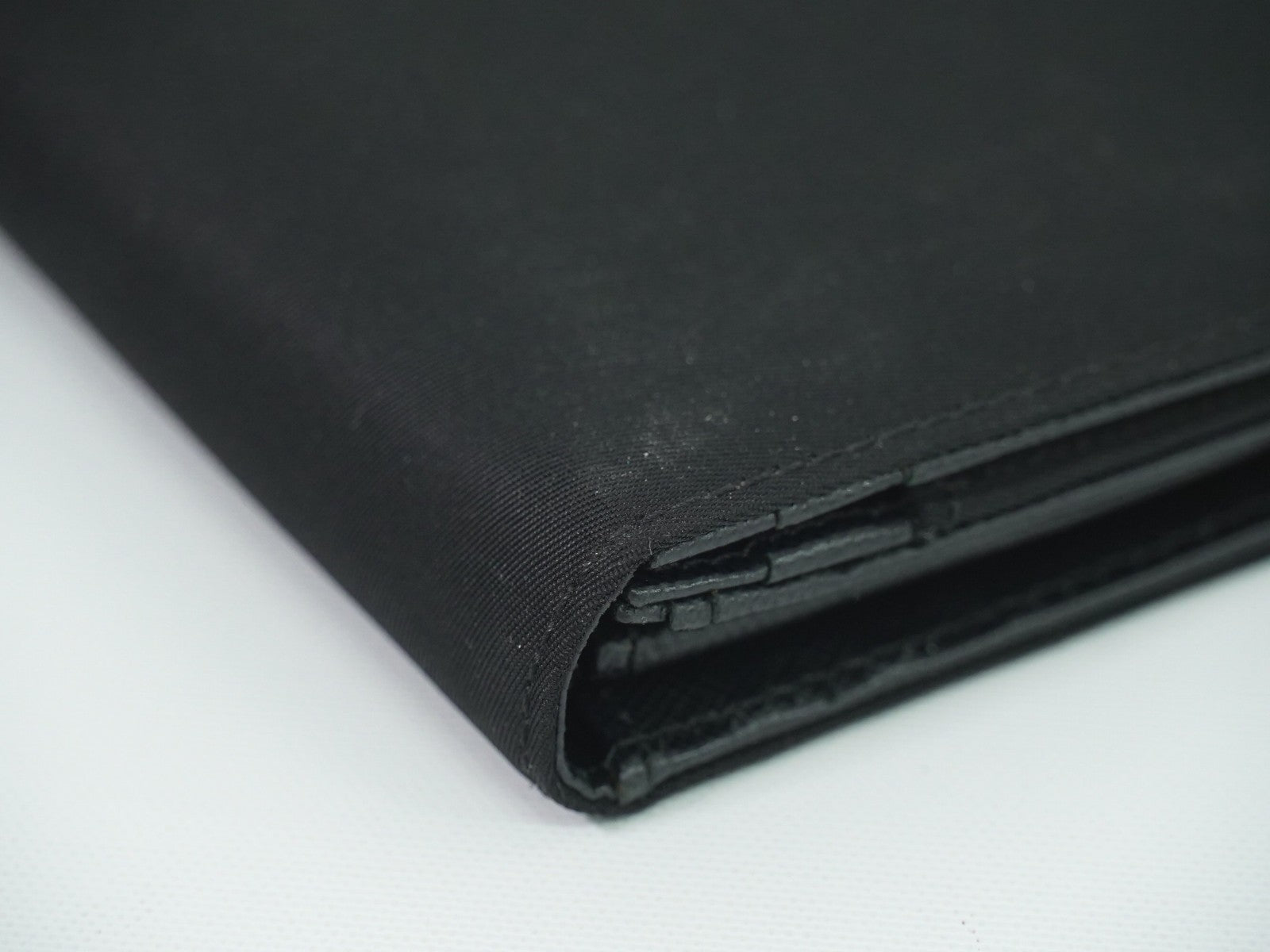 Prada Continental Tessuto Black Nylon Wallets Accessory (Pre-Owned)