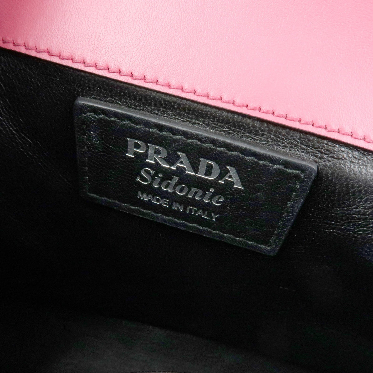 Prada Sidonie City Calf Pink Leather Shoulder Bag Bag (Pre-Owned)