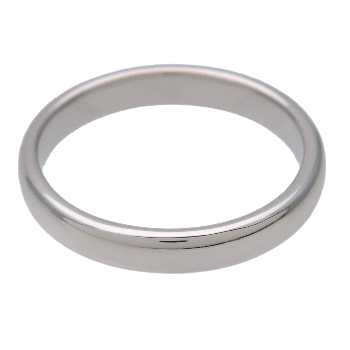 Tiffany & Co. Classic Wedding Band Platinum Silver Platinum Ring Jewelry (Pre-Owned)