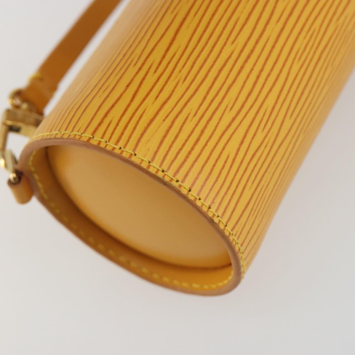 Louis Vuitton Soufflot Pochette Epi Leather Yellow Leather Clutche & Pouche Bag (Pre-Owned)