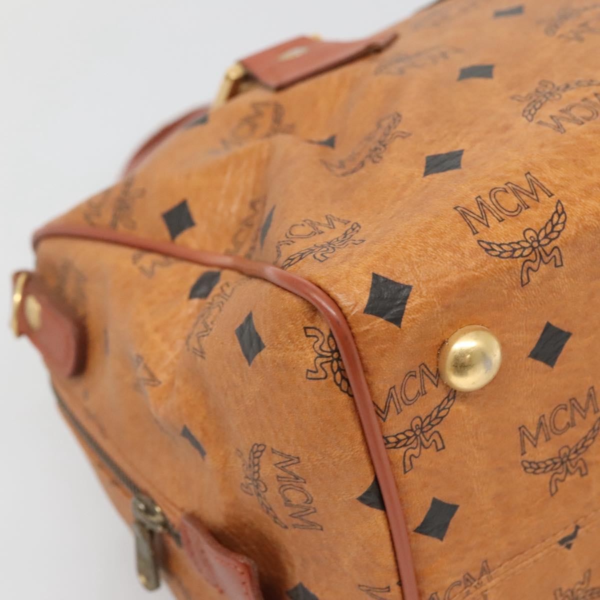 MCM Visetos Canvas And Leather Brown Pvc Handbag (Pre-Owned)