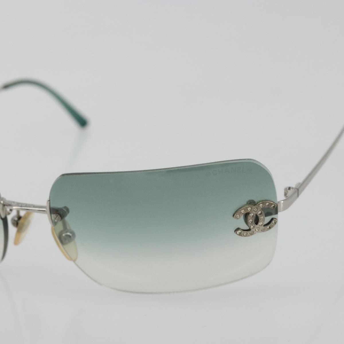 Chanel Logo Cc Metal Green Metal Sunglasse Accessory (Pre-Owned)