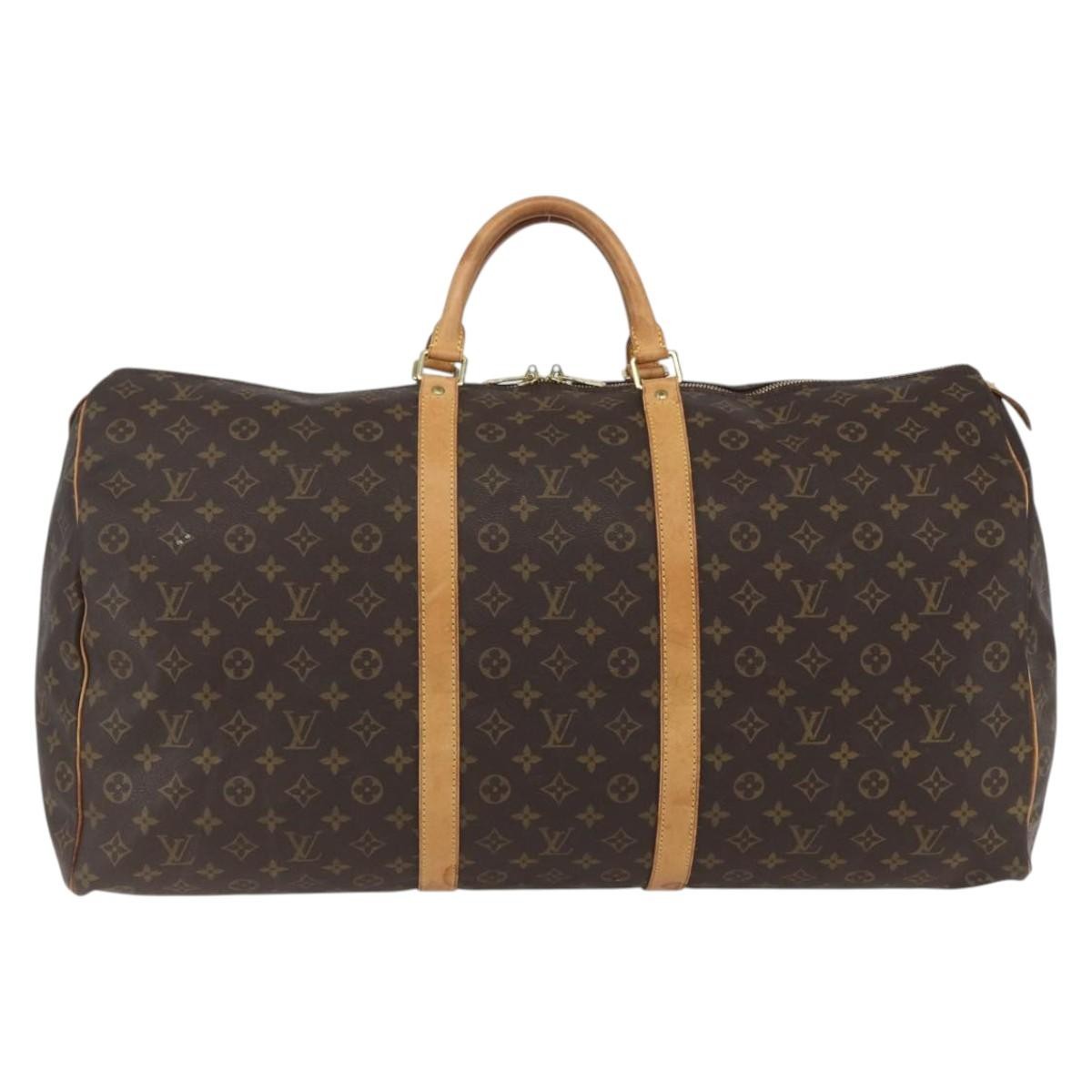 Louis Vuitton Keepall Monogram Canvas Brown Canvas Travel Bag Bag (Pre-Owned)