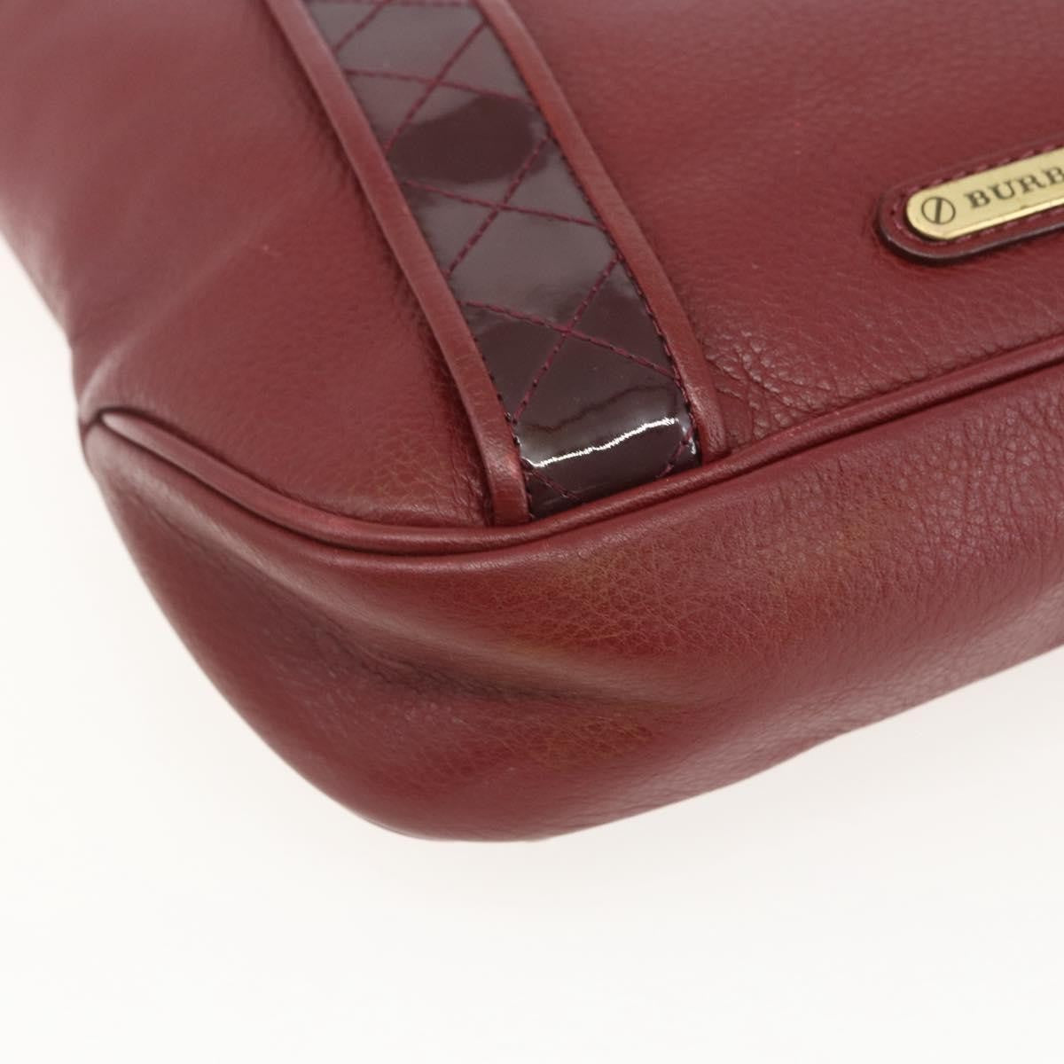 Burberry Vintage Leather Red Leather Shoulder Bag Bag (Pre-Owned)