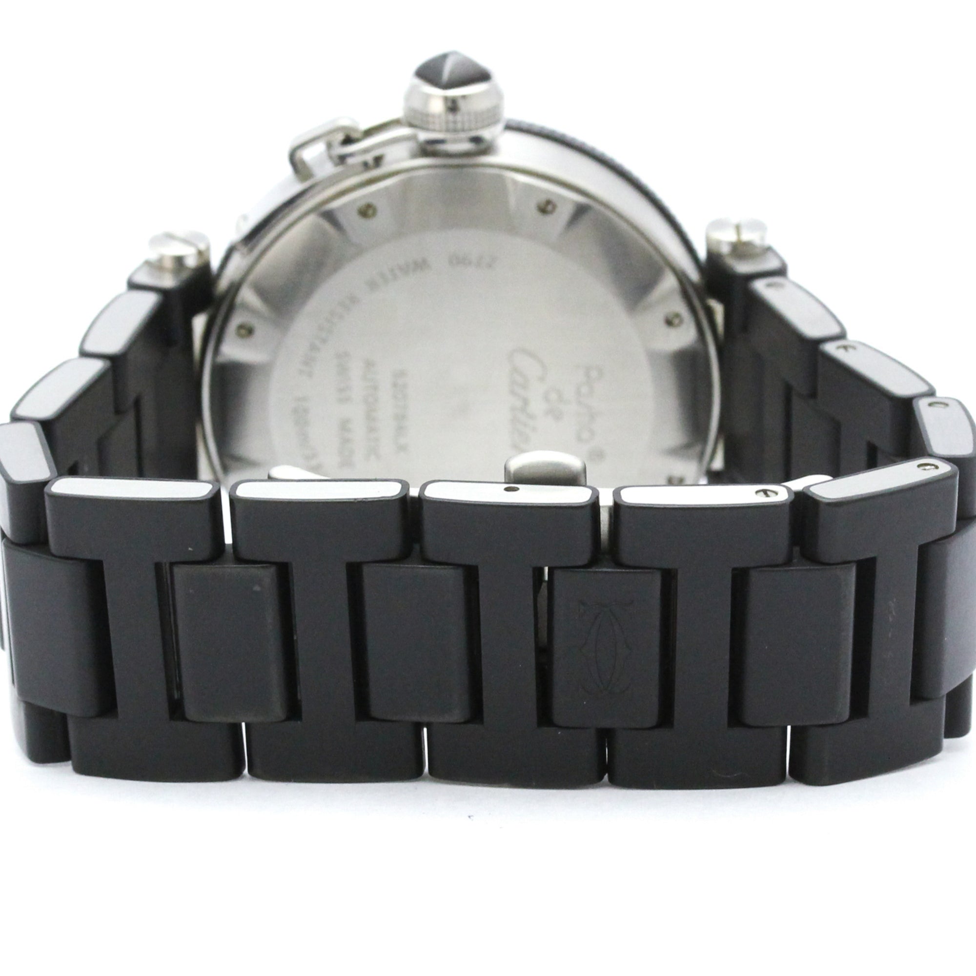 Cartier Pasha Seatimer Automatic Stainless Steel And Rubber Watch (Pre-Owned)