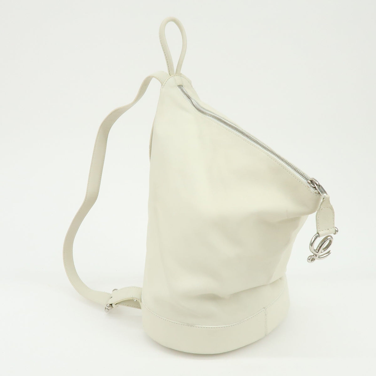 Loewe Anton Sling Leather White Leather Handbag (Pre-Owned)