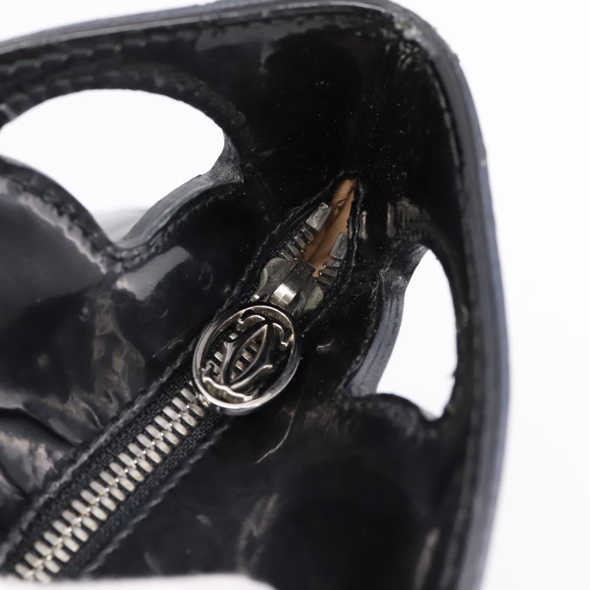 Cartier Marcello Patent Leather Black Patent_Leather Handbag (Pre-Owned)