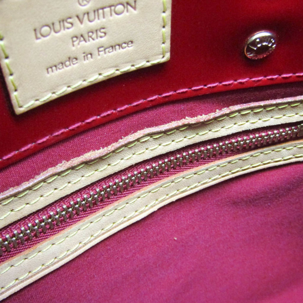 Louis Vuitton Reade Monogram Vernis Red Patent_Leather Handbag (Pre-Owned)