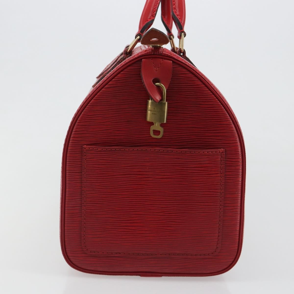 Louis Vuitton Speedy Epi Leather Red Leather Handbag (Pre-Owned)