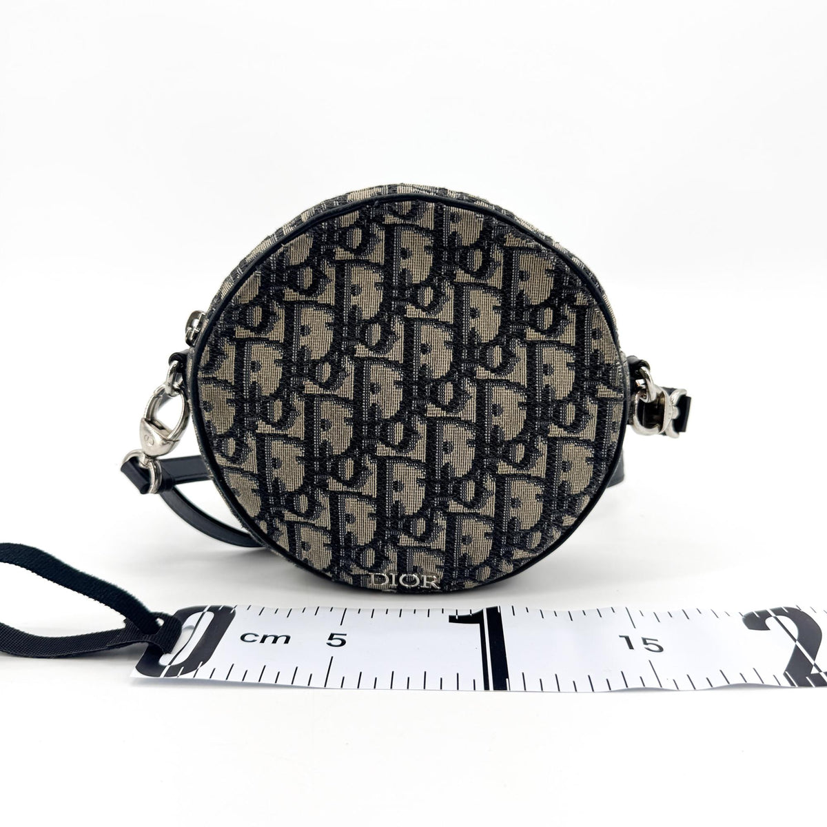 Christian Dior Baby Ball Oblique Canvas Beige Canvas Crossbody Bag Bag (Pre-Owned)