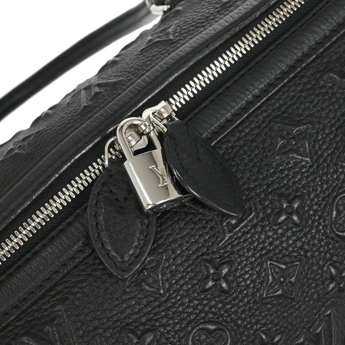 Louis Vuitton Papillon Monogram Black Leather Handbag (Pre-Owned)