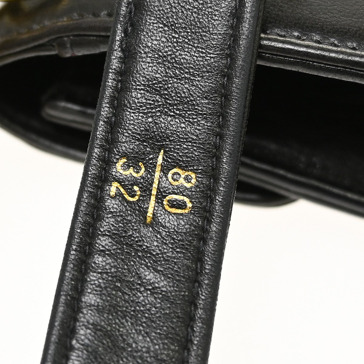 Chanel Vintage Button Waist Bag Quilted Lambskin Black Leather Clutche & Pouche Bag (Pre-Owned)