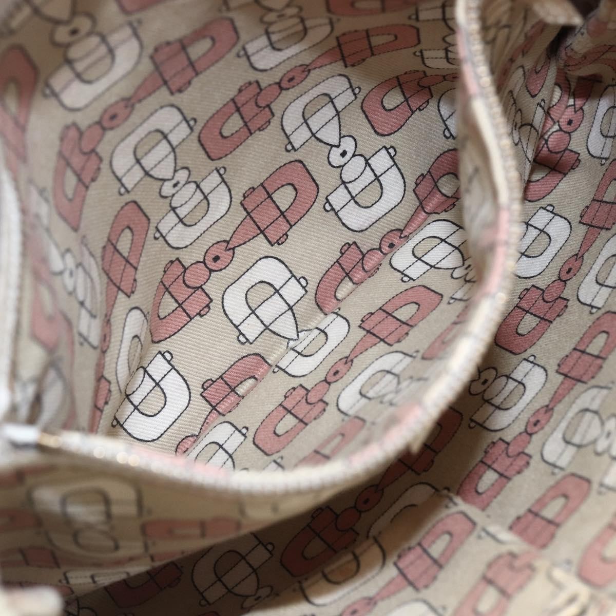 Gucci Jolicoeur Messenger Gg Canvas Beige Canvas Shoulder Bag Bag (Pre-Owned)