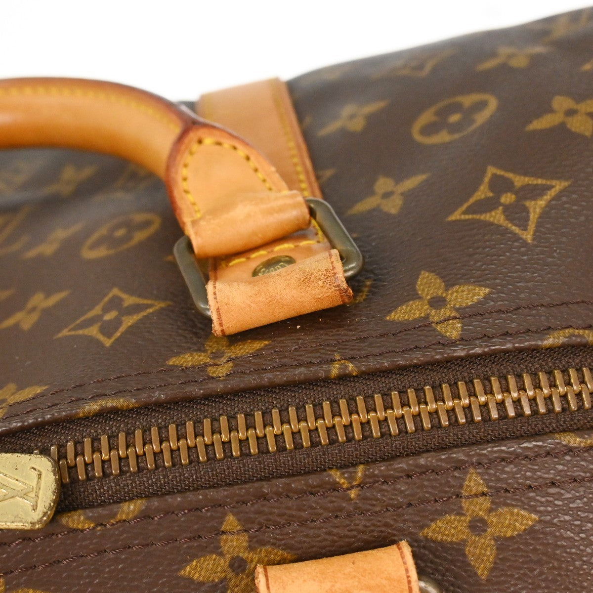 Louis Vuitton Keepall Monogram Canvas Brown Canvas Travel Bag Bag (Pre-Owned)