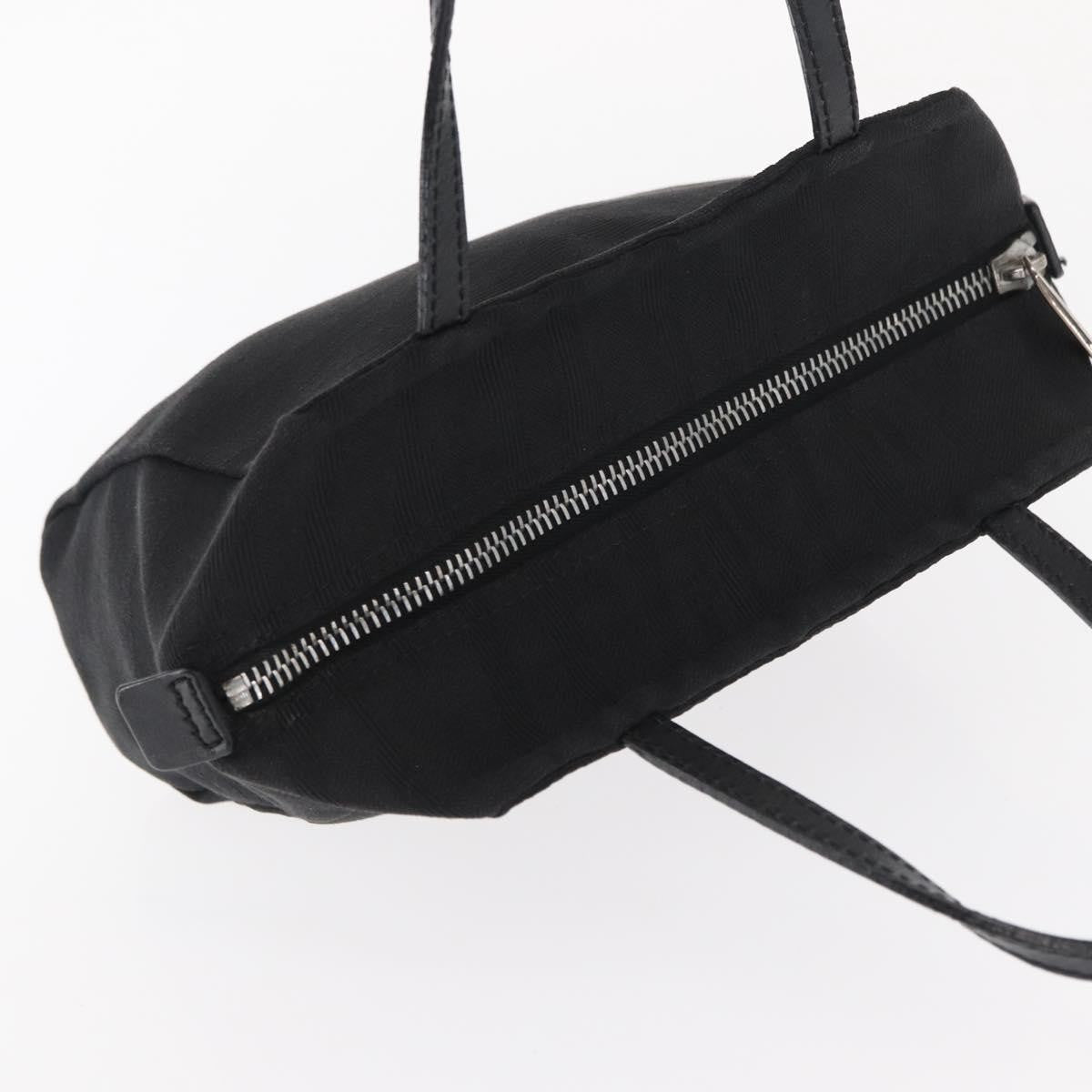 Fendi Vintage Canvas Black Canvas Handbag (Pre-Owned)