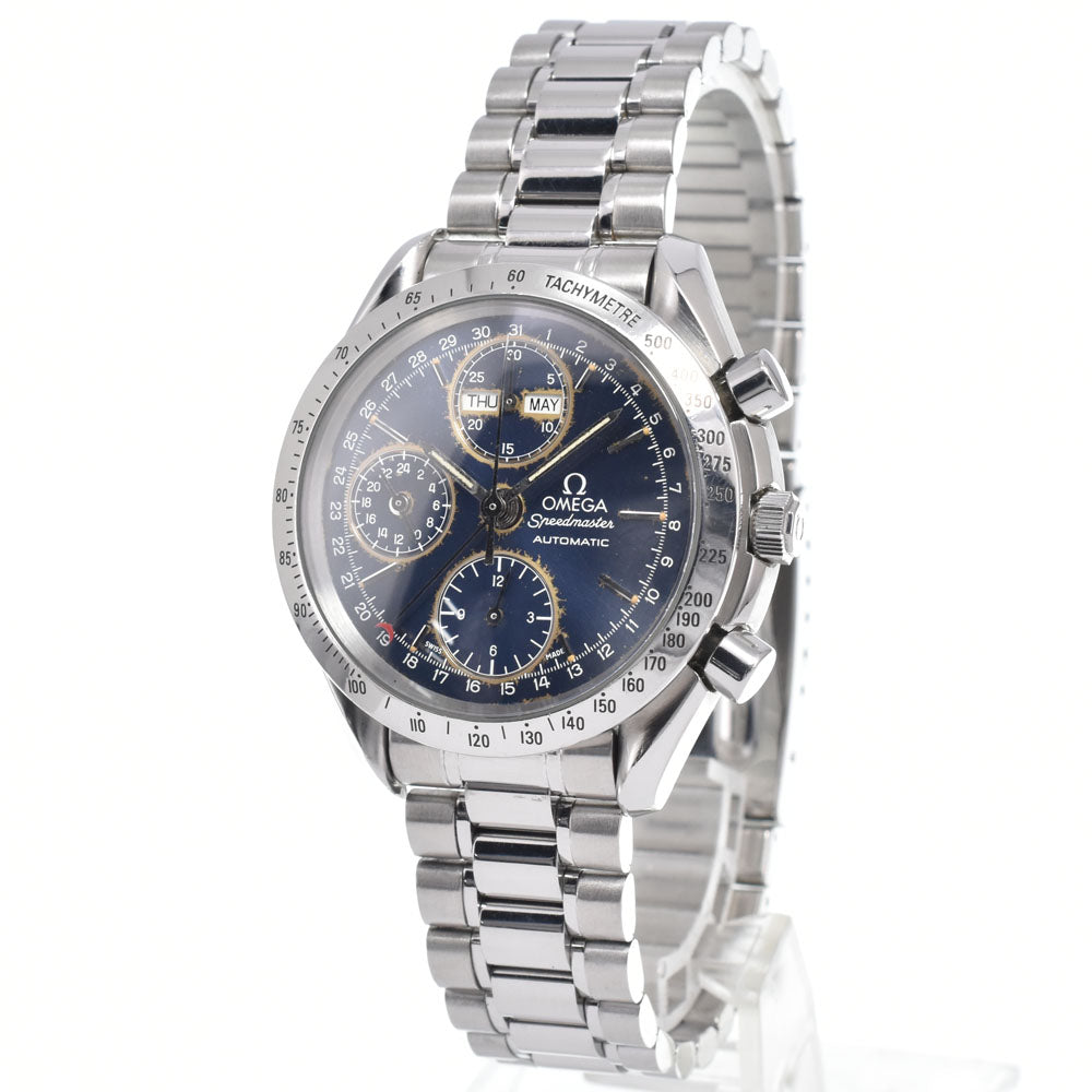 Omega Speedmaster Triple Calendar Chronograph Automatic Stainless Steel Watch (Pre-Owned)
