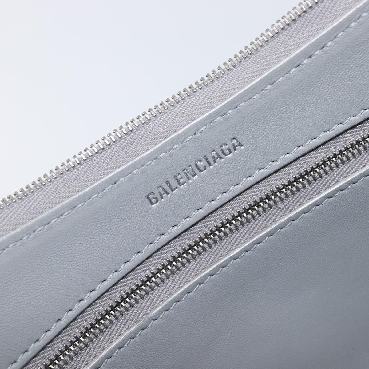 Balenciaga Mary Kate Sling Leather Silver Leather Handbag (Pre-Owned)
