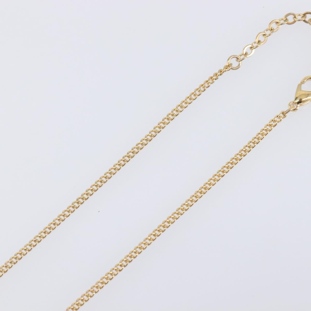Christian Dior Clair D Lune Pendant Metal With Crystals Gold Metal Necklace Jewelry (Pre-Owned)