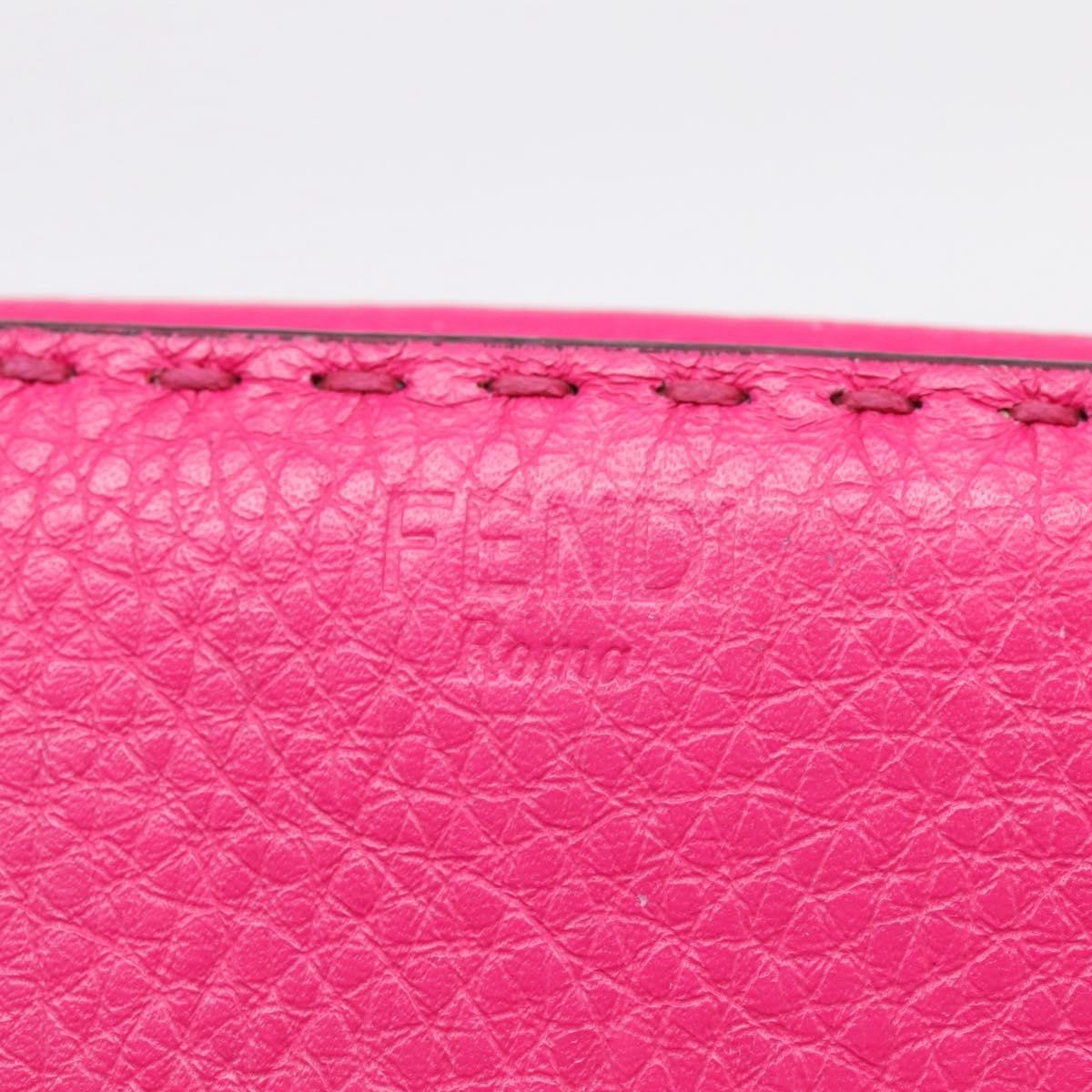 Fendi Selleria Peekaboo Leather Pink Leather Wallets Accessory (Pre-Owned)