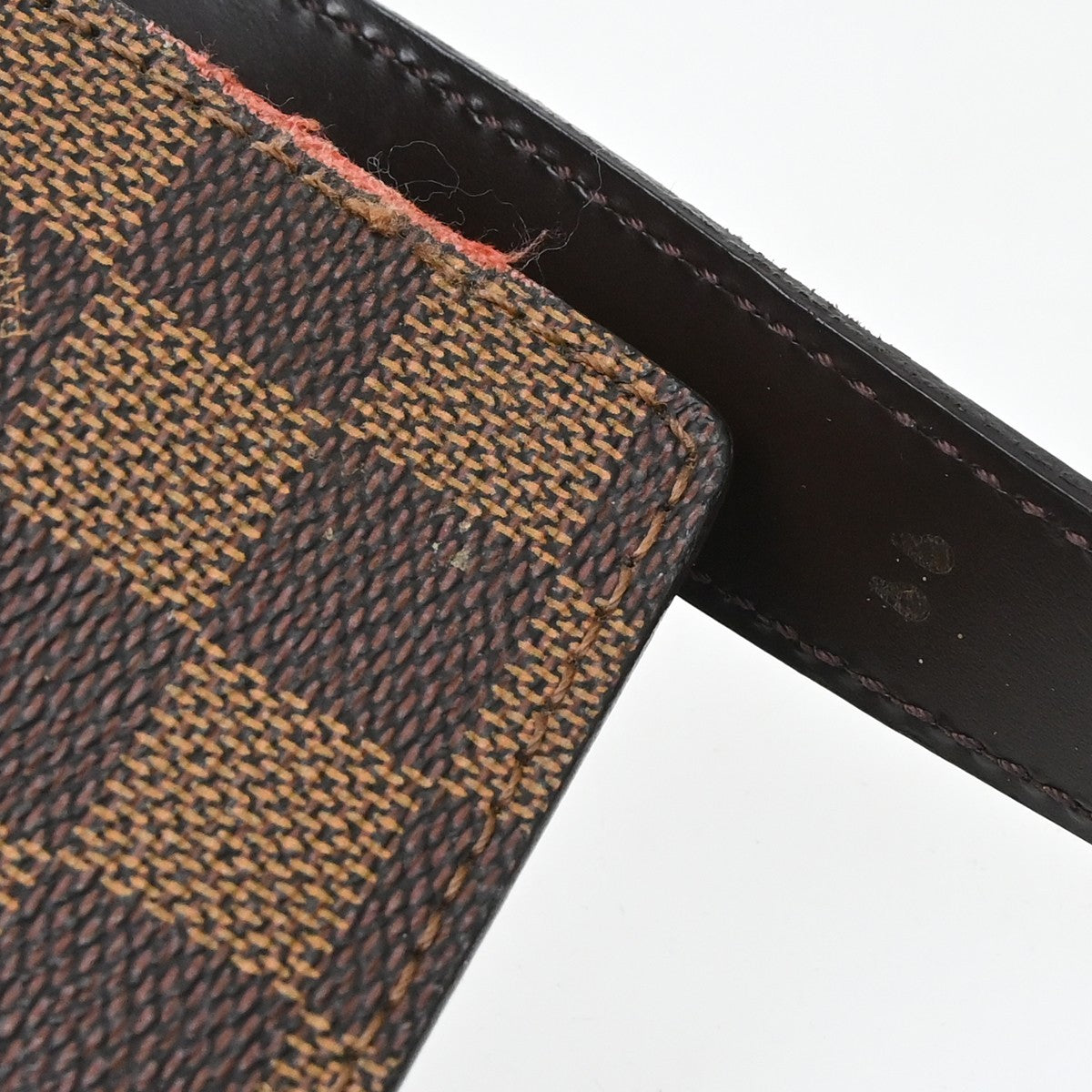 Louis Vuitton Portobello Messenger Damier Ebene Brown Canvas Clutche & Pouche Bag (Pre-Owned)
