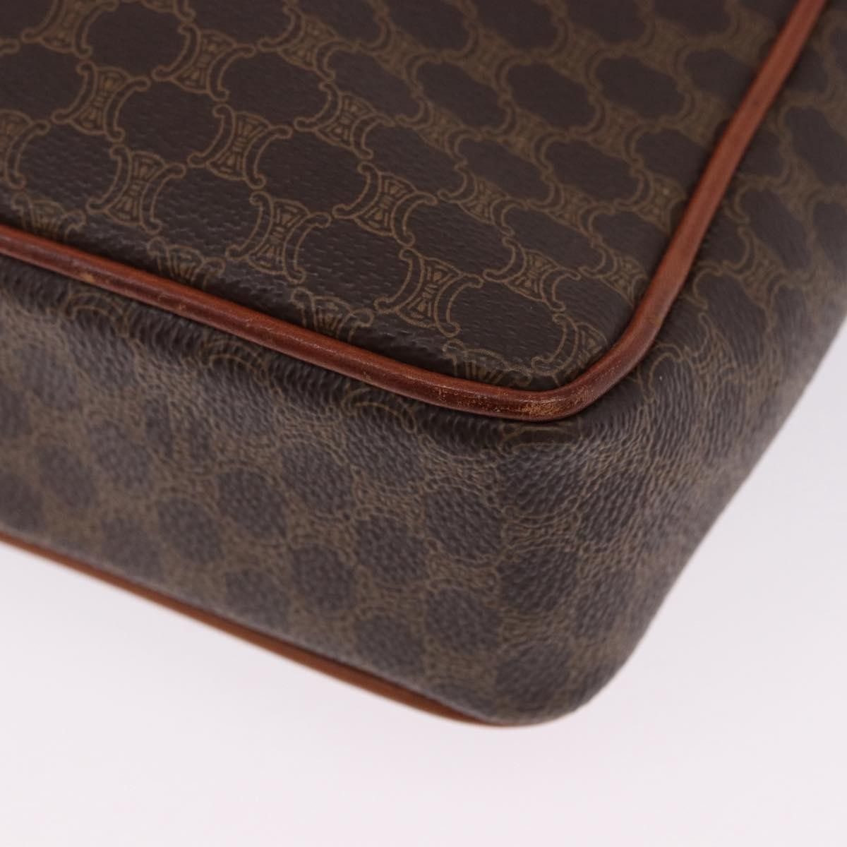 Celine Macadam Canvas And Leather Brown Canvas Briefcase Bag (Pre-Owned)