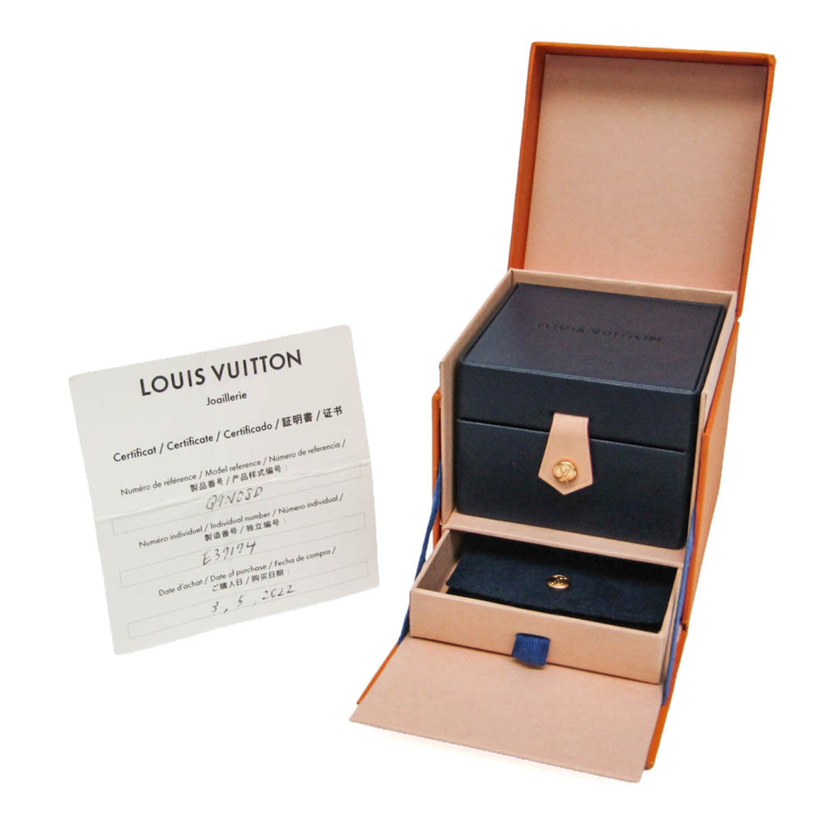 Louis Vuitton Color Blossom Mini Sun 18K Rose Gold With Mother Of Pearl And Diamond Gold Pink_Gold Ring Jewelry (Pre-Owned)