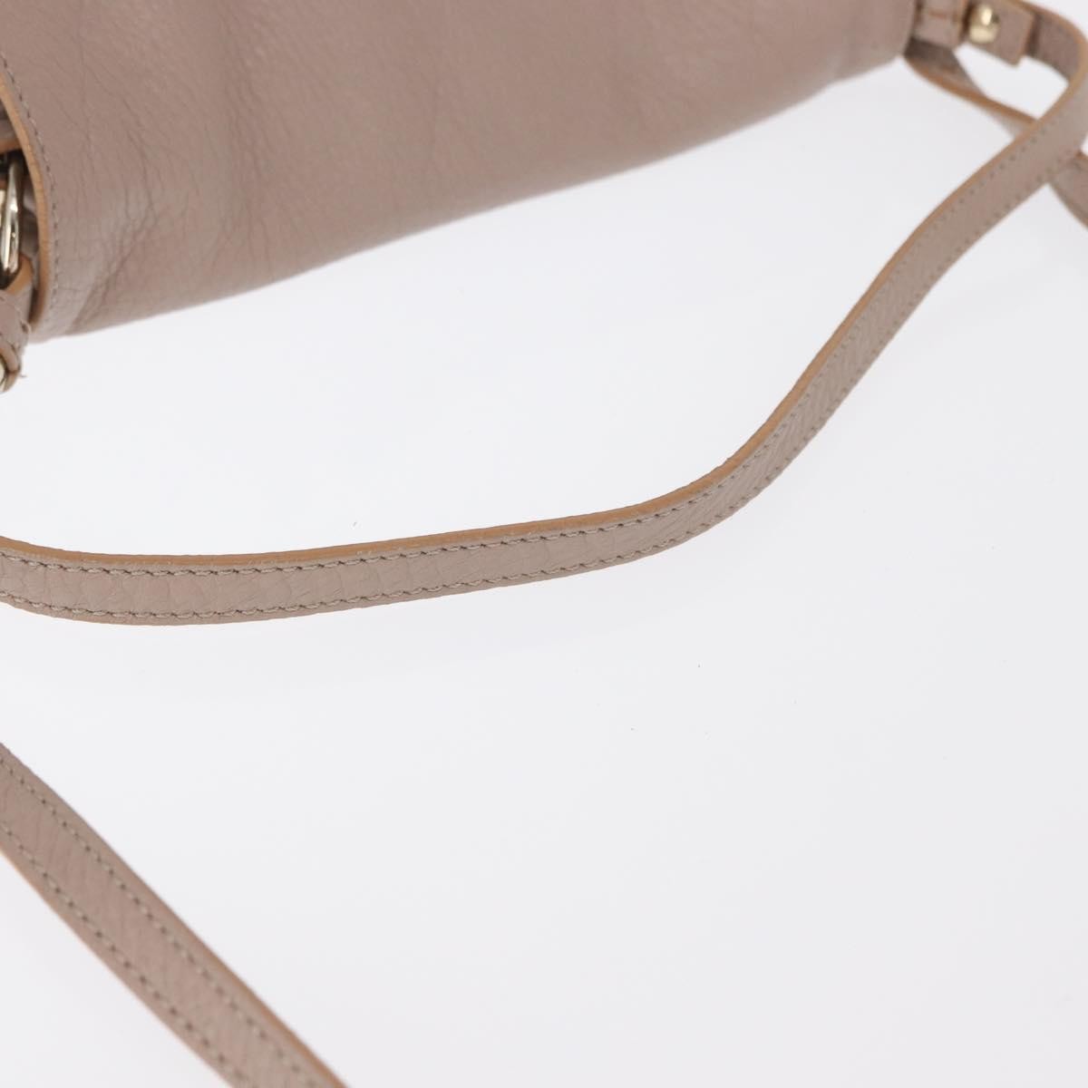 Chloe Lily Leather Beige Leather Handbag (Pre-Owned)