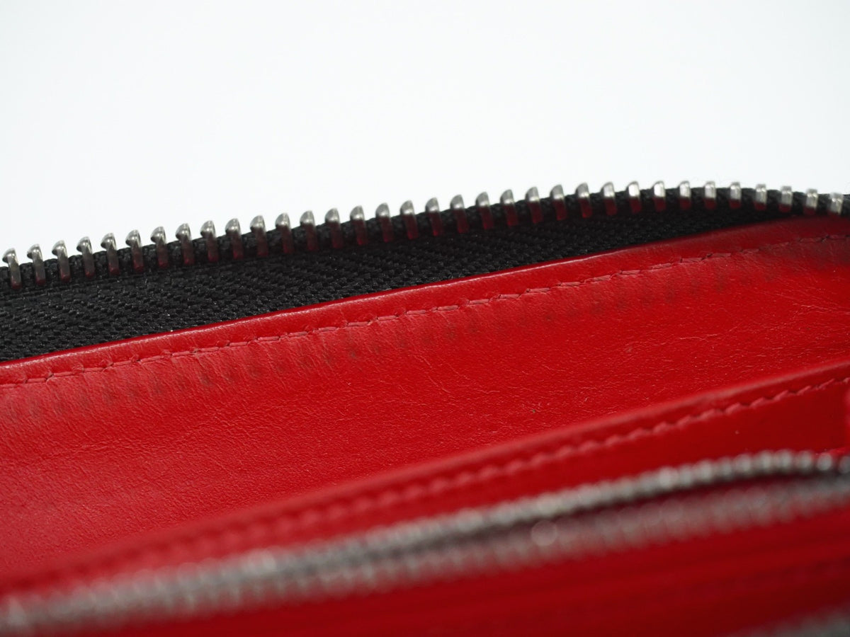 Christian Louboutin Panettone Spiked Leather Black Leather Wallets Accessory (Pre-Owned)