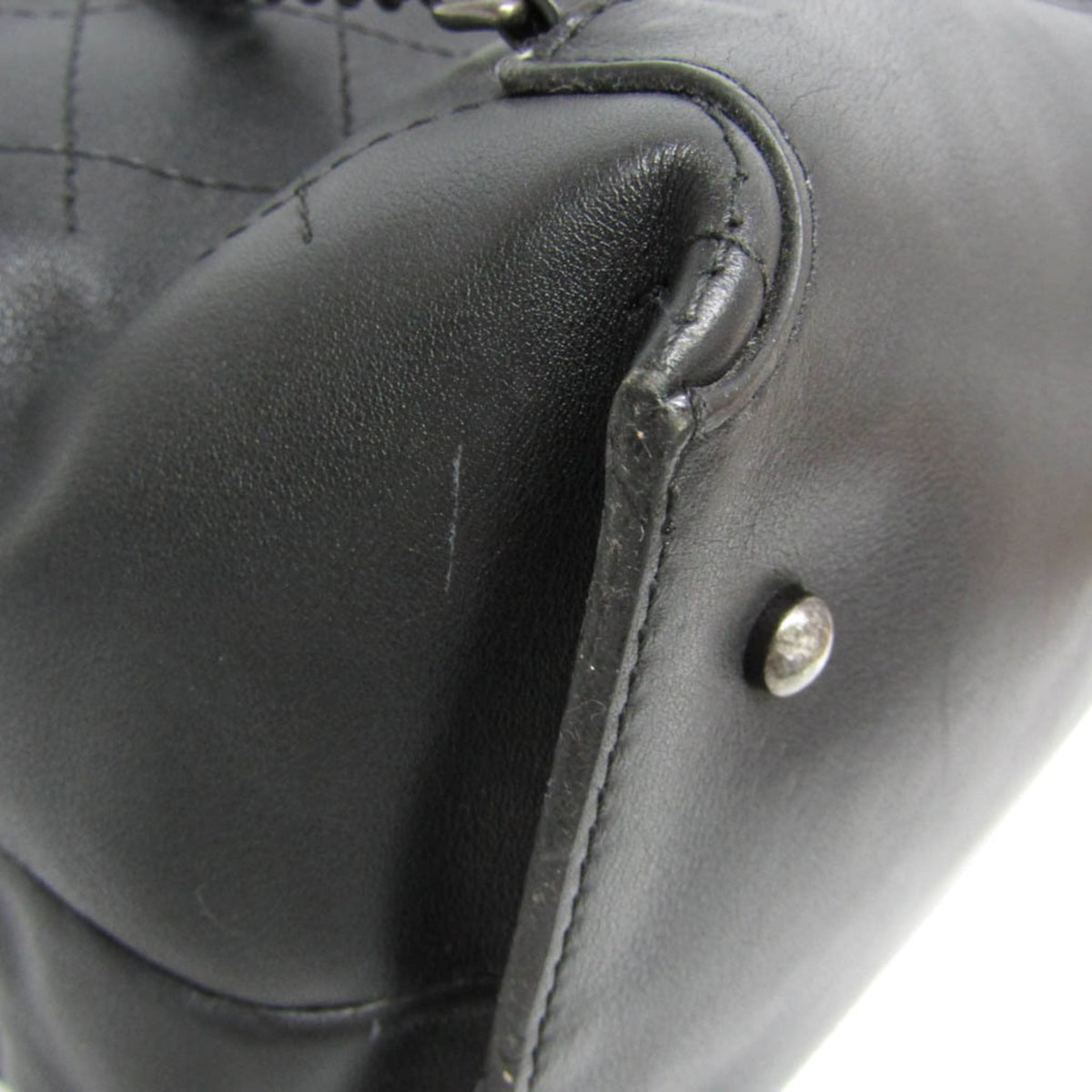 Chanel Urban Luxury Quilted Calfskin Black Leather Backpack Bag (Pre-Owned)