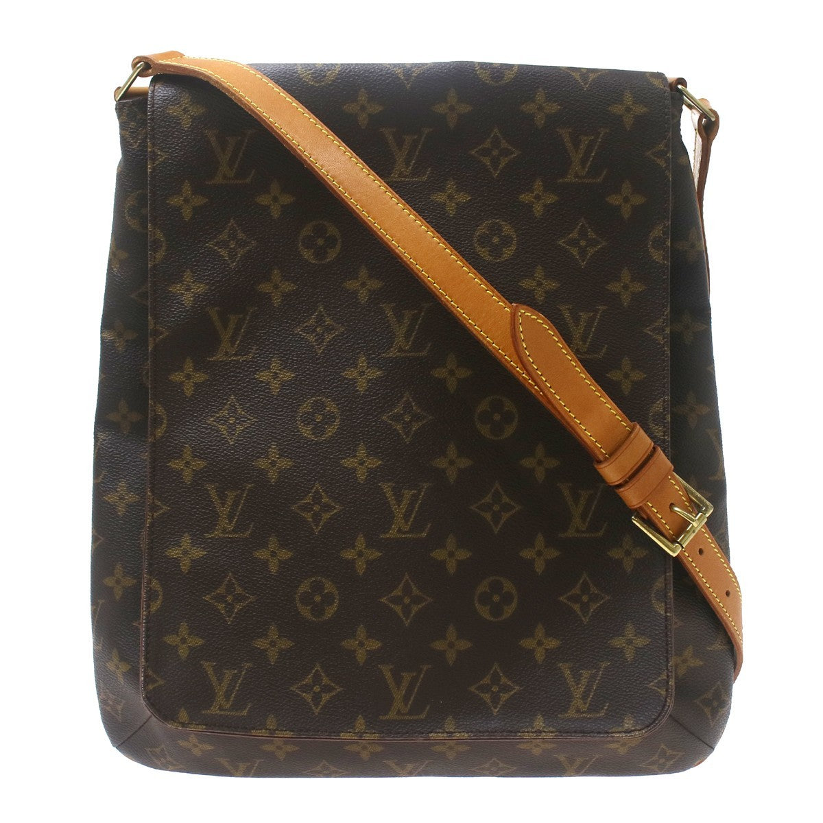 Louis Vuitton Musette Monogram Canvas Brown Canvas Shoulder Bag Bag (Pre-Owned)