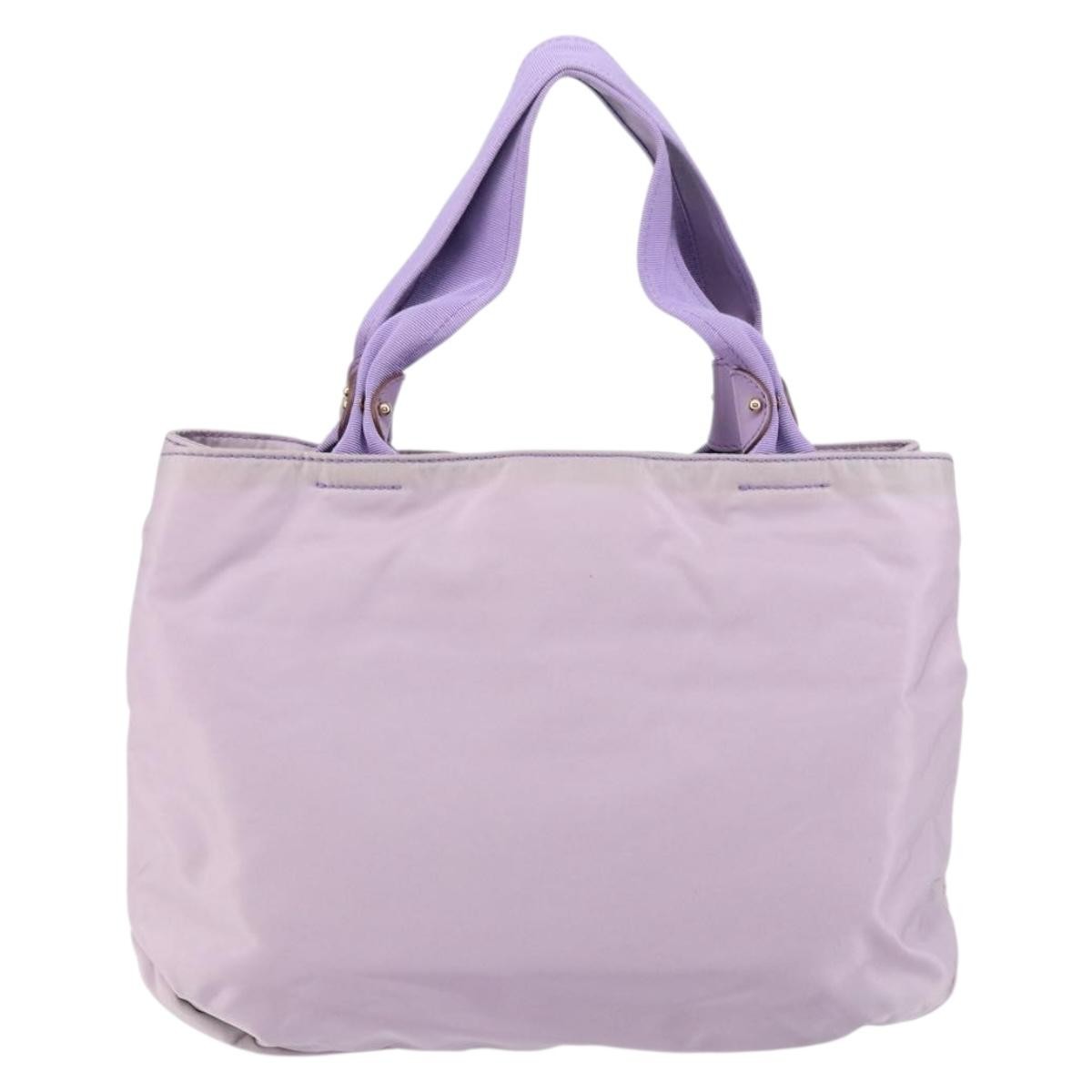 Salvatore Ferragamo Vala Tote Nylon Purple Nylon Tote Bag Bag (Pre-Owned)