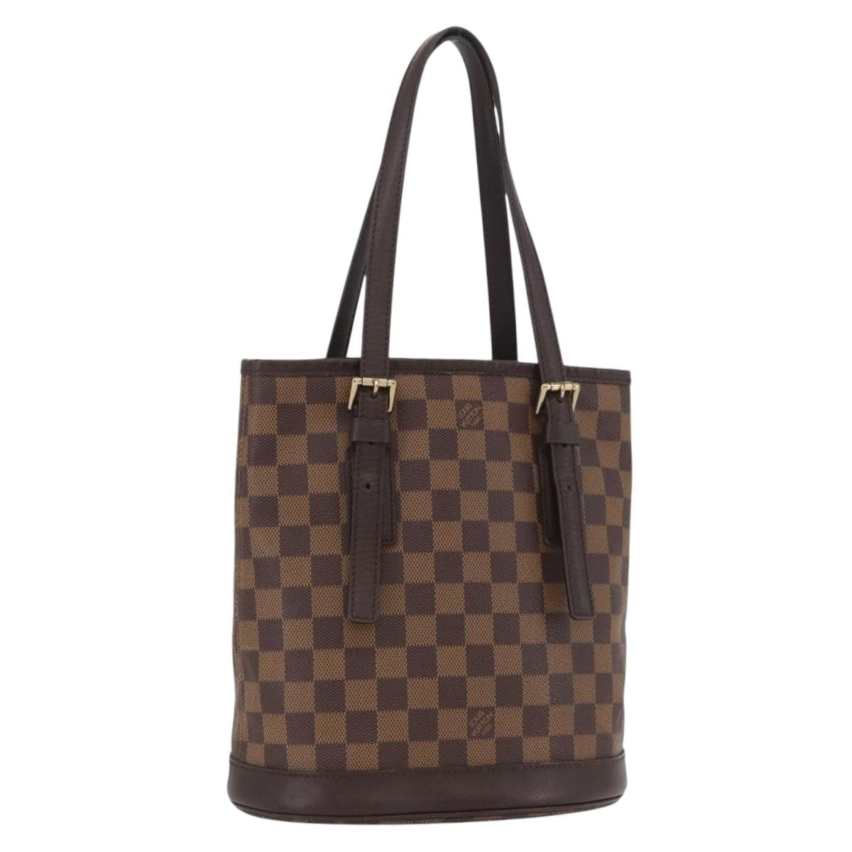 Louis Vuitton Marais Bucket Damier Brown Canvas Handbag (Pre-Owned)
