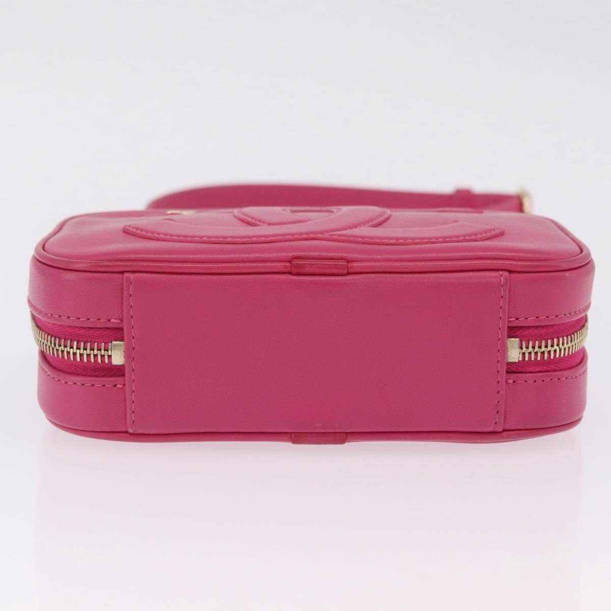 Chanel Cc Mania Camera Lambskin Pink Leather Handbag (Pre-Owned)