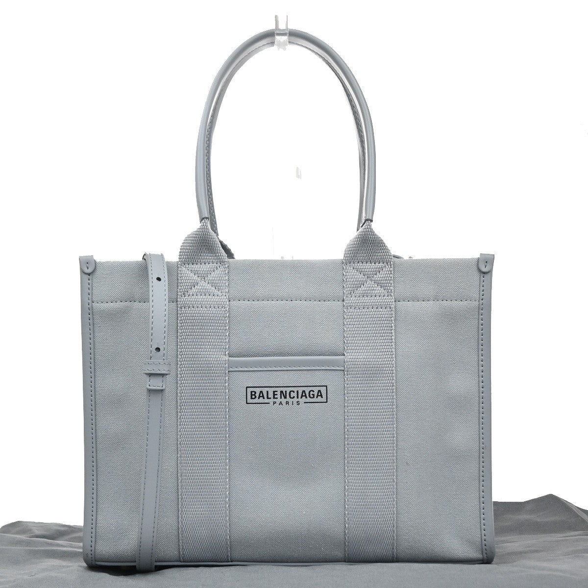 Balenciaga Hardware Canvas Gray Canvas Tote Bag Bag (Pre-Owned)