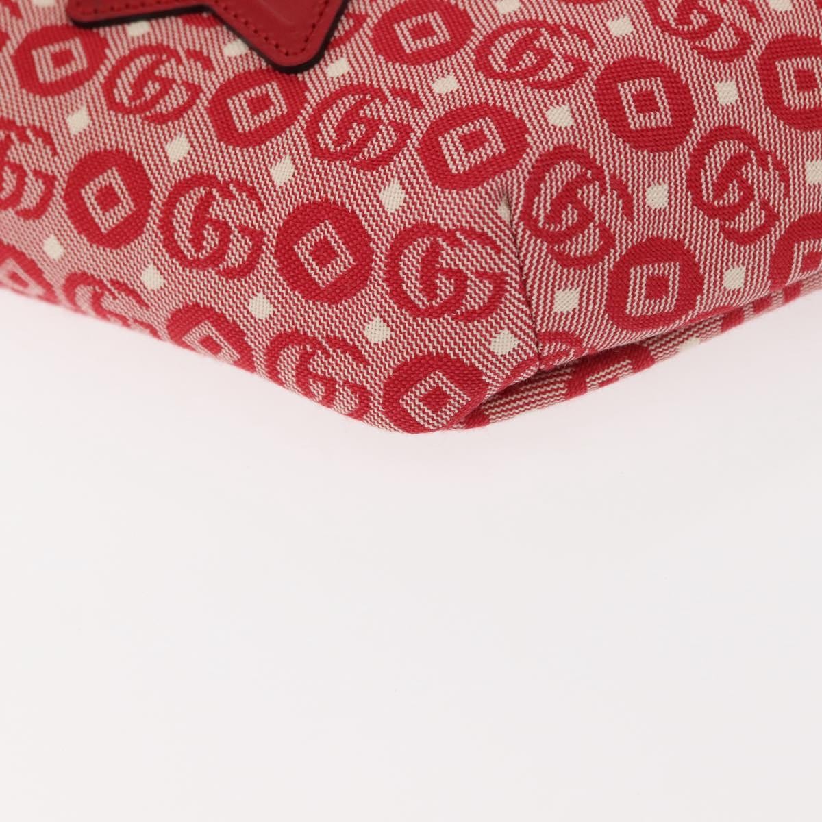 Gucci Children's Belt Gg Coated Canvas Red Canvas Handbag (Pre-Owned)