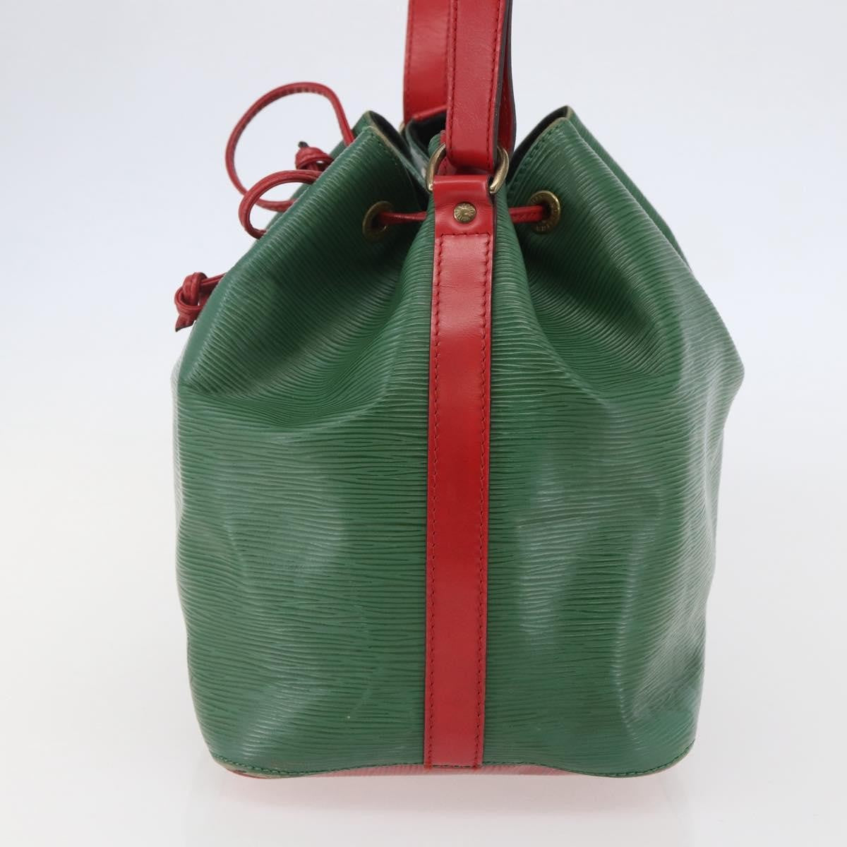 Louis Vuitton Bicolor Petit Noe Epi Leather Green Leather Bag (Pre-Owned)