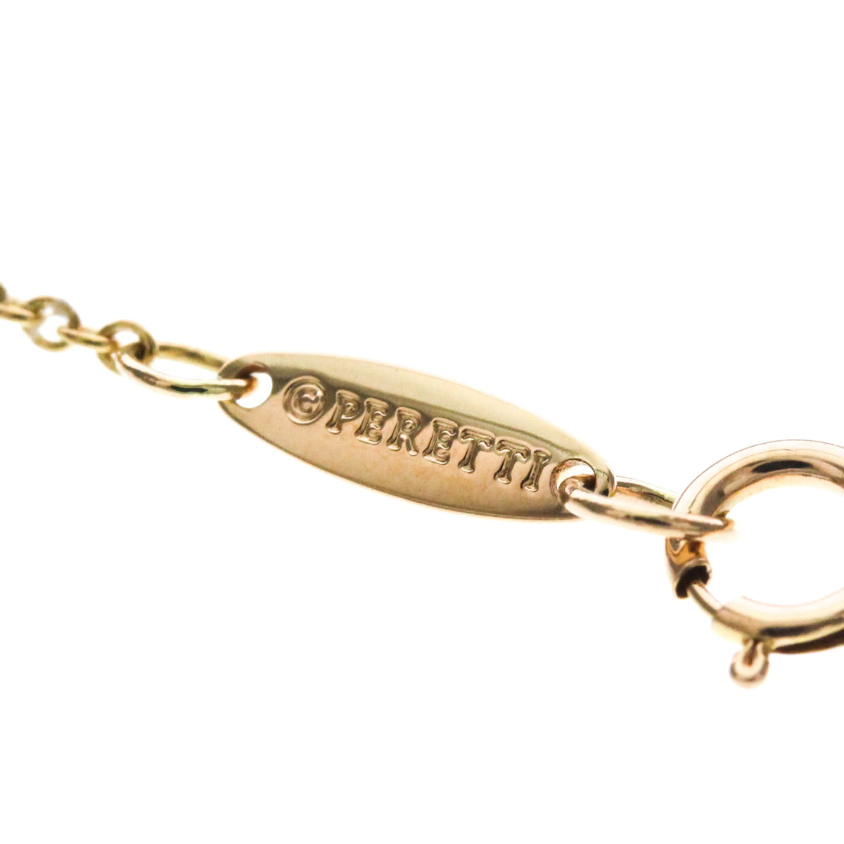 Tiffany & Co. Elsa Peretti Open Heart Pendant 18K Rose Gold Pink Pink_Gold Necklace Jewelry (Pre-Owned)