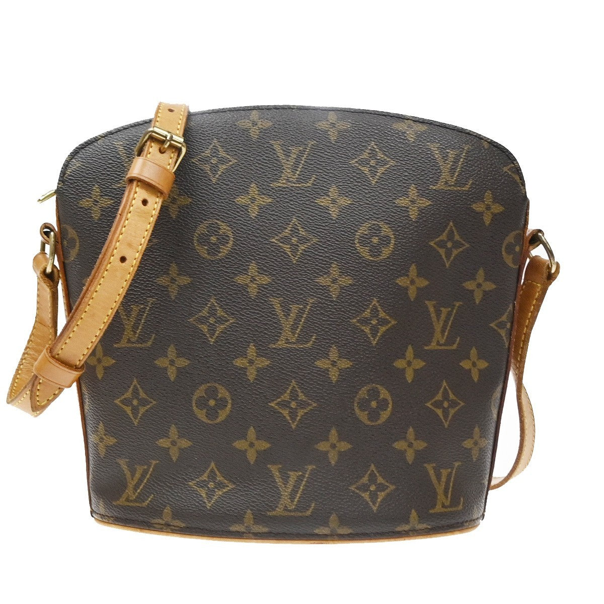 Louis Vuitton Drouot Monogram Brown Canvas Shoulder Bag Bag (Pre-Owned)